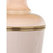 Annika 29.5 inch 150 watt Blush Table Lamp Portable Light in Blush With Matte Gold